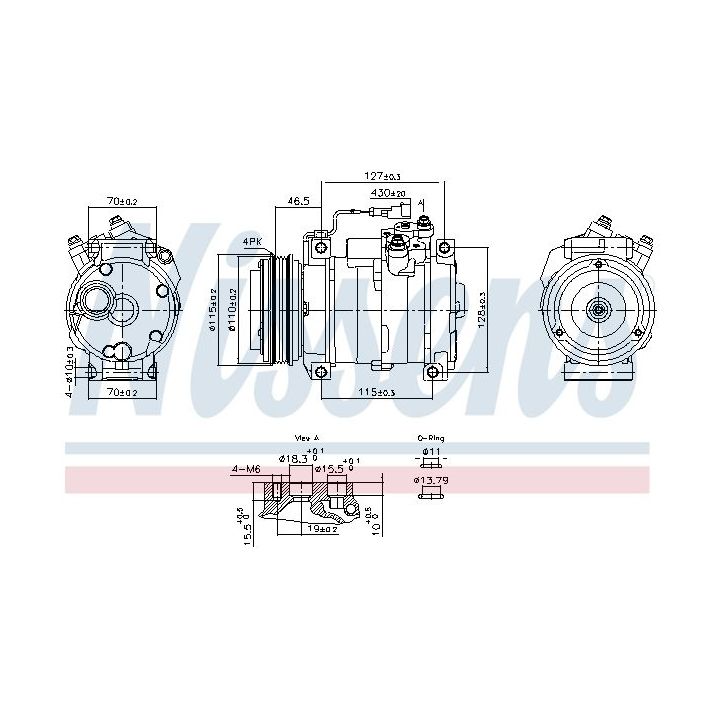 Kompresorius, oro kondicionierius NISSENS 891005