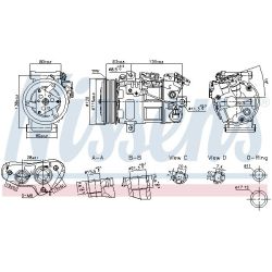 Kompresorius, oro kondicionierius NISSENS 891017