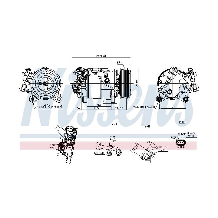 Kompresorius, oro kondicionierius NISSENS 891019