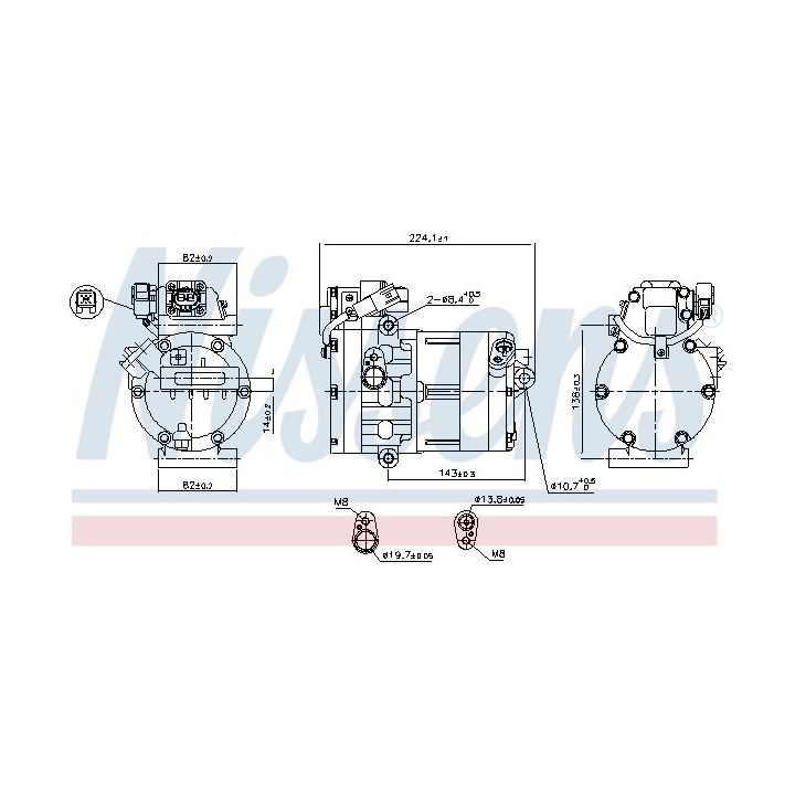 Kompresorius, oro kondicionierius NISSENS 891020
