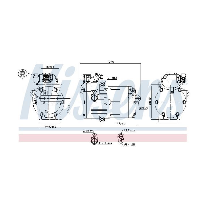 Kompresorius, oro kondicionierius NISSENS 891023