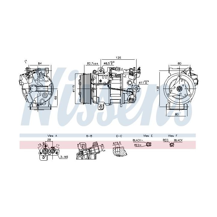 Kompresorius, oro kondicionierius NISSENS 891042