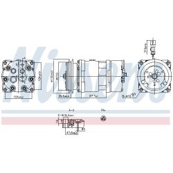 Kompresorius, oro kondicionierius NISSENS 891098