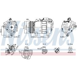 Kompresorius, oro kondicionierius NISSENS 891148