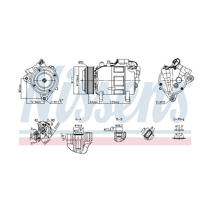 Kompresorius, oro kondicionierius NISSENS 891148