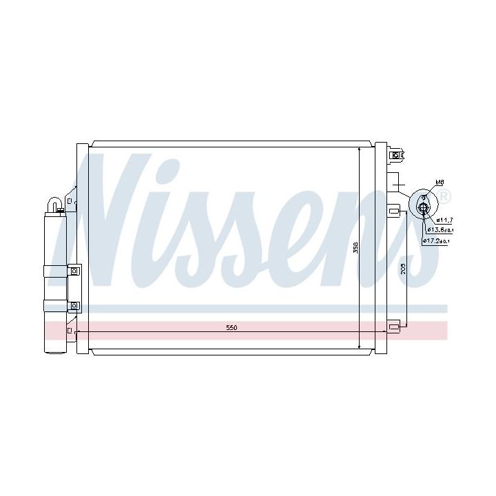 Kondensatorius, oro kondicionierius NISSENS 940074