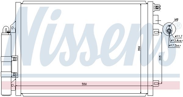 Kondensatorius, oro kondicionierius NISSENS 940074