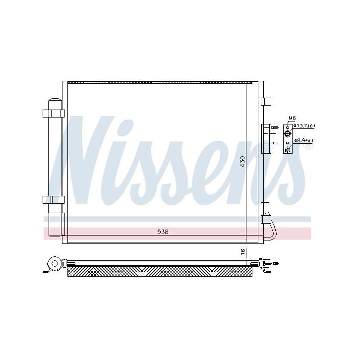 Kondensatorius, oro kondicionierius NISSENS 940821