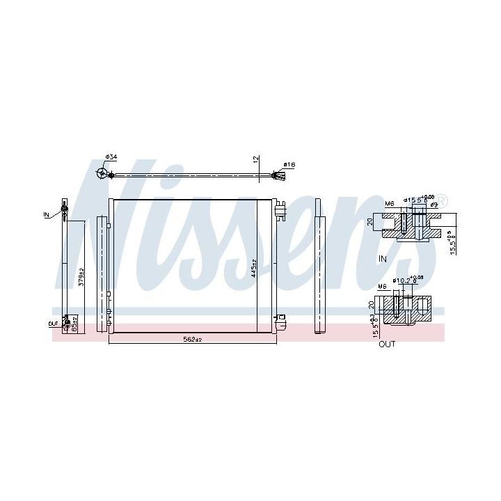 Kondensatorius, oro kondicionierius NISSENS 940949