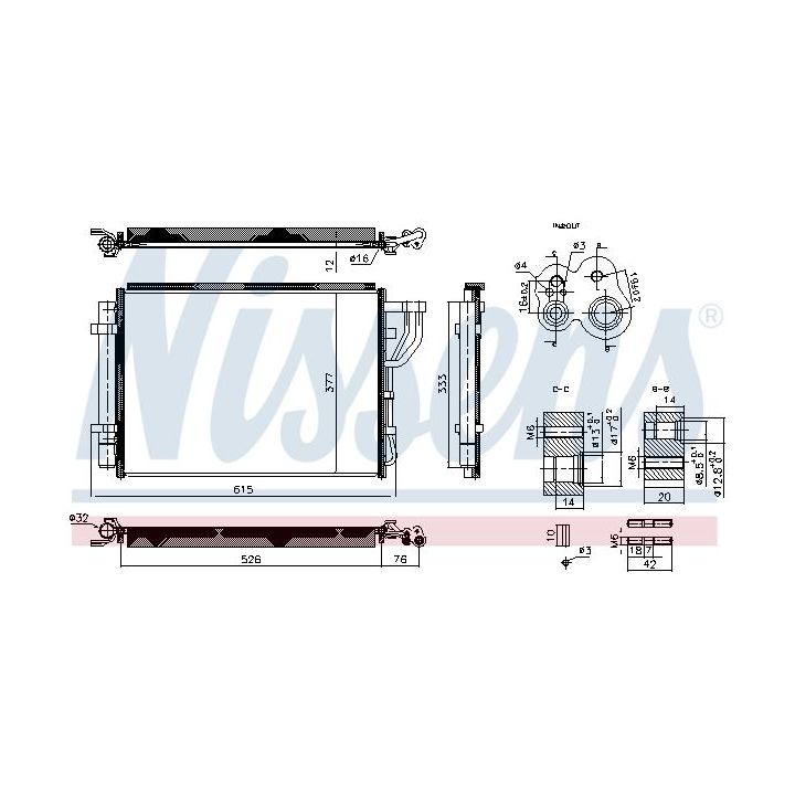 Kondensatorius, oro kondicionierius NISSENS 940959