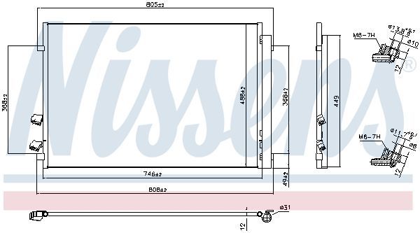 Kondensatorius, oro kondicionierius NISSENS 941087