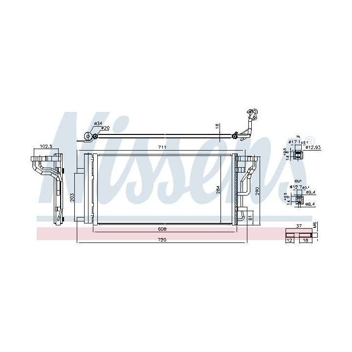Kondensatorius, oro kondicionierius NISSENS 941289