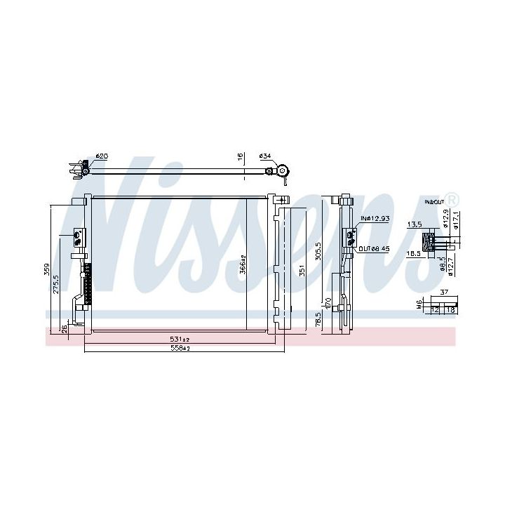 Kondensatorius, oro kondicionierius NISSENS 941290