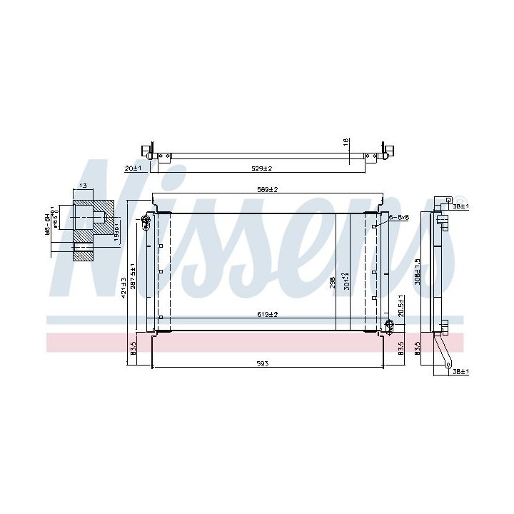 Kondensatorius, oro kondicionierius NISSENS 94217