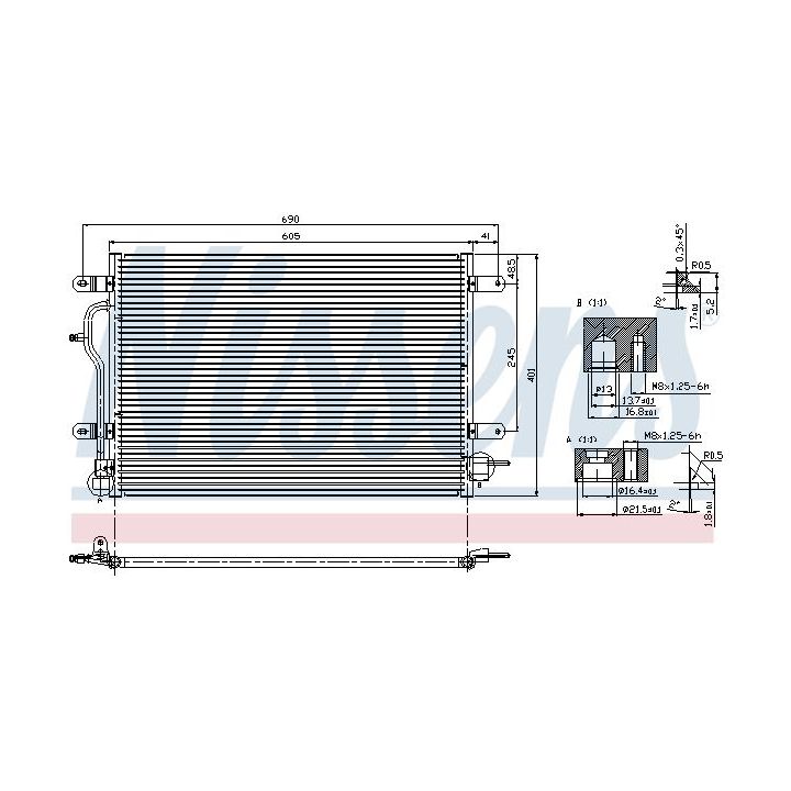 Kondensatorius, oro kondicionierius NISSENS 94583