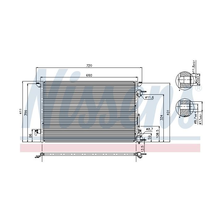 Kondensatorius, oro kondicionierius NISSENS 94597