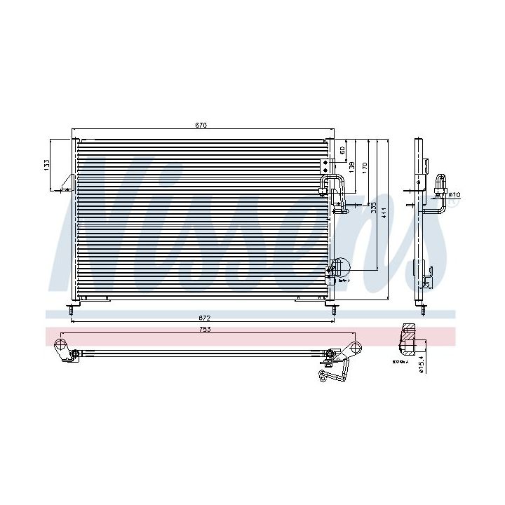 Kondensatorius, oro kondicionierius NISSENS 94808