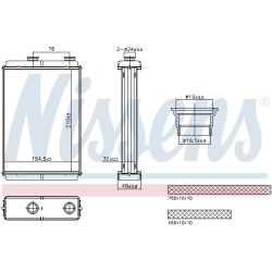 šilumokaitis, salono šildymas NISSENS 707285