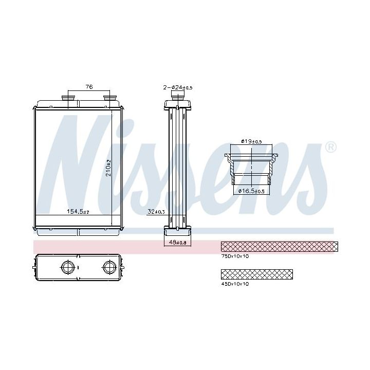 šilumokaitis, salono šildymas NISSENS 707285