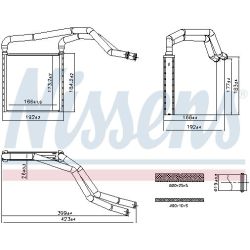 šilumokaitis, salono šildymas NISSENS 707298