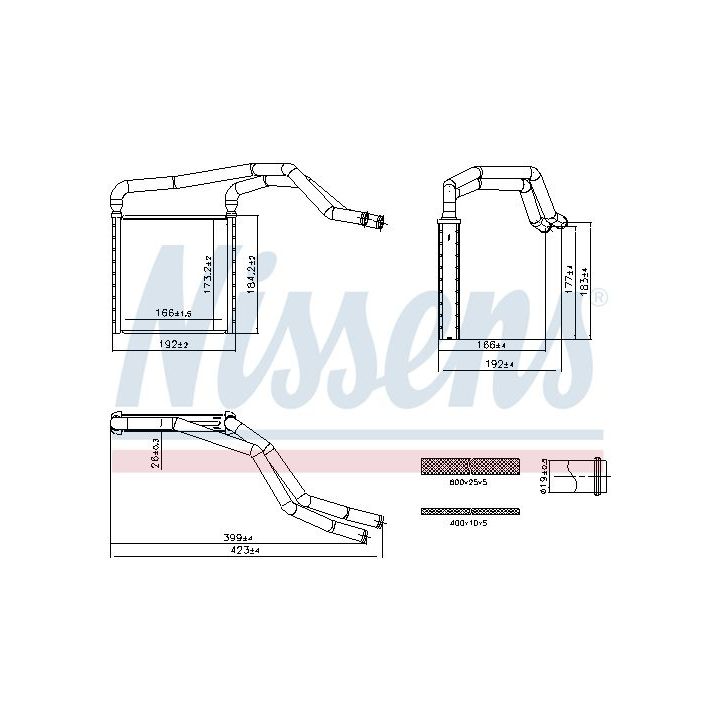 šilumokaitis, salono šildymas NISSENS 707298