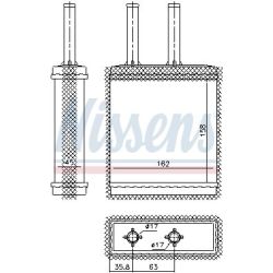 šilumokaitis, salono šildymas NISSENS 77519