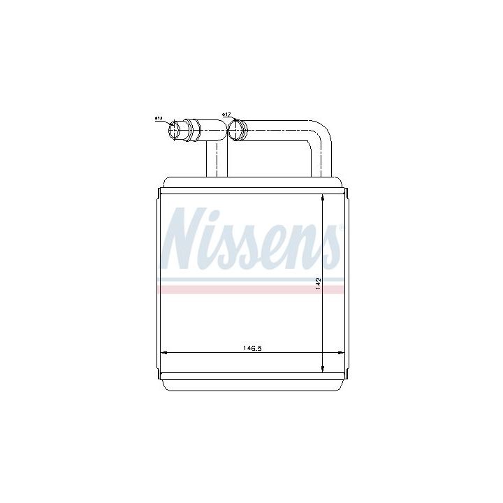 šilumokaitis, salono šildymas NISSENS 77618