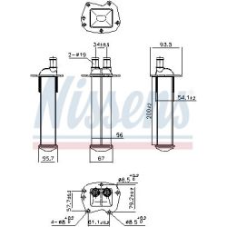 Tarpinis suslėgto oro aušintuvas, kompresorius NISSENS 961221