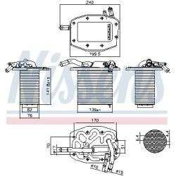 Tarpinis suslėgto oro aušintuvas, kompresorius NISSENS 961297
