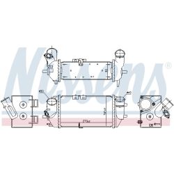Tarpinis suslėgto oro aušintuvas, kompresorius NISSENS 961488