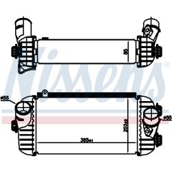 Tarpinis suslėgto oro aušintuvas, kompresorius NISSENS 96187
