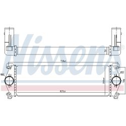 Tarpinis suslėgto oro aušintuvas, kompresorius NISSENS 97071