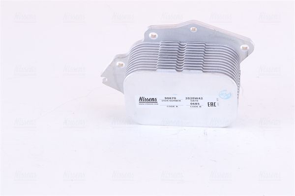 Alyvos aušintuvas, variklio alyva NISSENS 90670