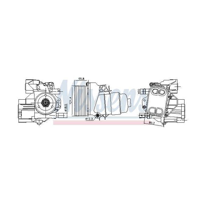 Alyvos aušintuvas, variklio alyva NISSENS 91244