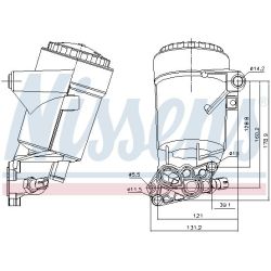 Alyvos aušintuvas, variklio alyva NISSENS 91338
