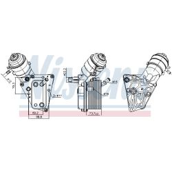 Alyvos aušintuvas, variklio alyva NISSENS 91347