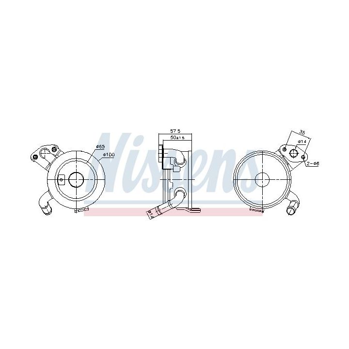Alyvos aušintuvas, variklio alyva NISSENS 91379