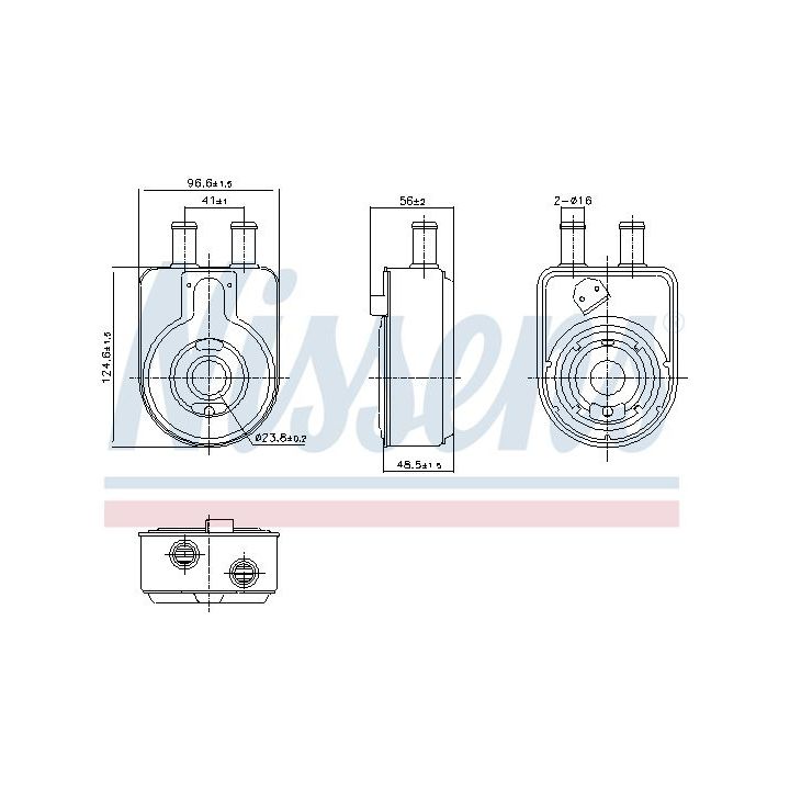 Alyvos aušintuvas, variklio alyva NISSENS 91448