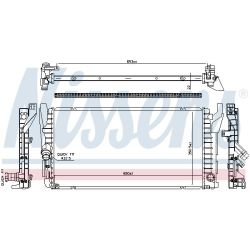 Radiatorius, variklio aušinimas NISSENS 606385