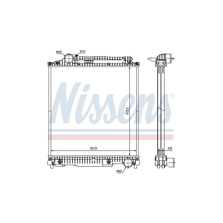 Radiatorius, variklio aušinimas NISSENS 626470