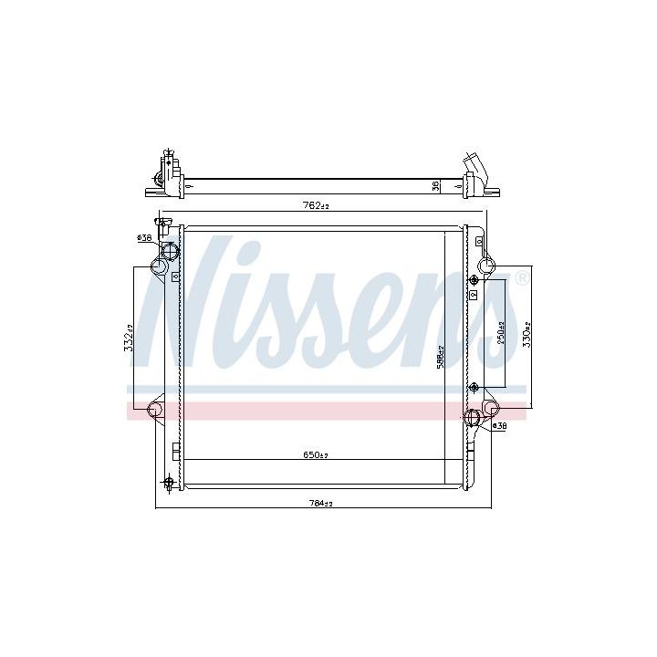 Radiatorius, variklio aušinimas NISSENS 64661