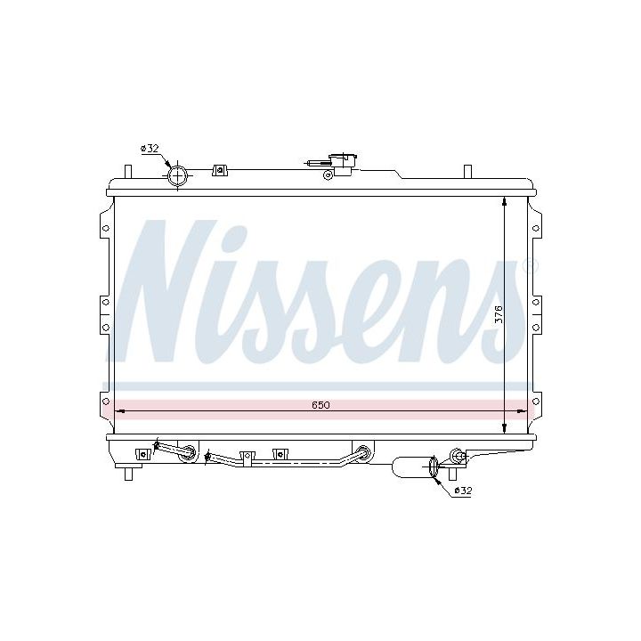 Radiatorius, variklio aušinimas NISSENS 66603