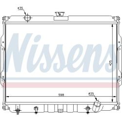 Radiatorius, variklio aušinimas NISSENS 67047