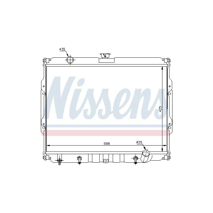 Radiatorius, variklio aušinimas NISSENS 67047