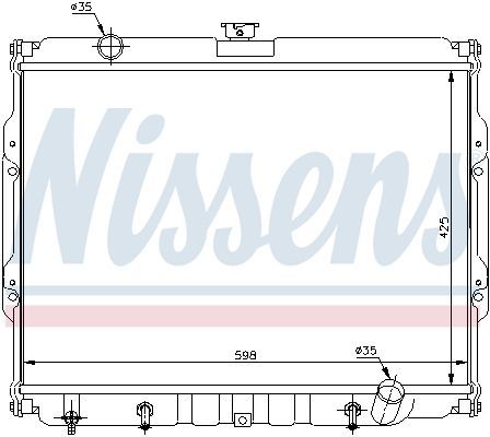 Radiatorius, variklio aušinimas NISSENS 67047
