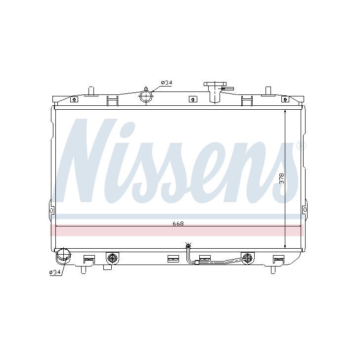 Radiatorius, variklio aušinimas NISSENS 67489