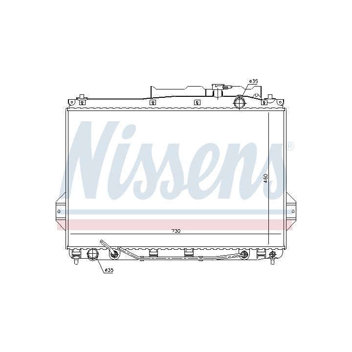 Radiatorius, variklio aušinimas NISSENS 675009