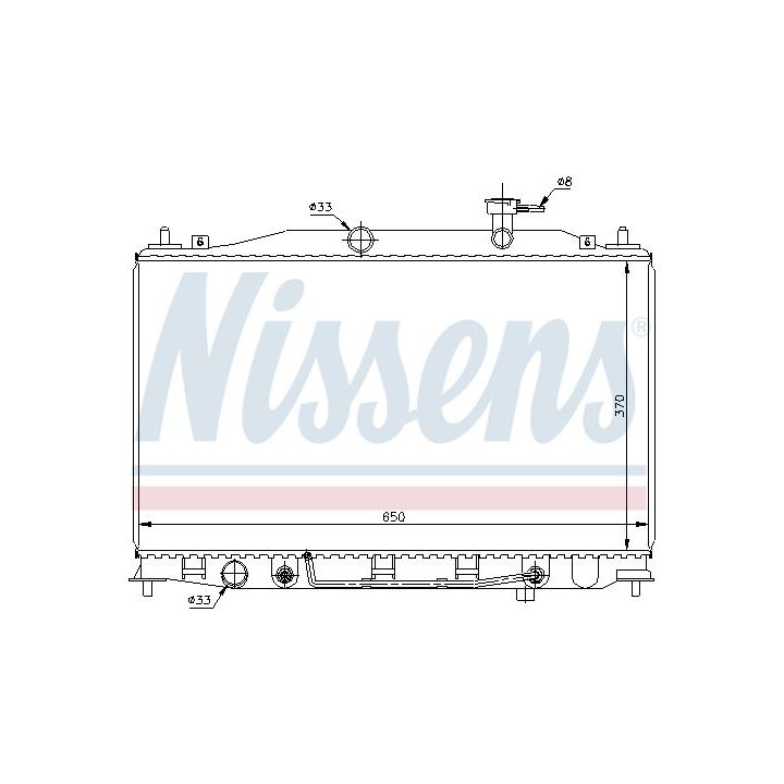 Radiatorius, variklio aušinimas NISSENS 67503
