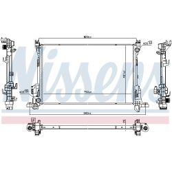 Radiatorius, variklio aušinimas NISSENS 686807