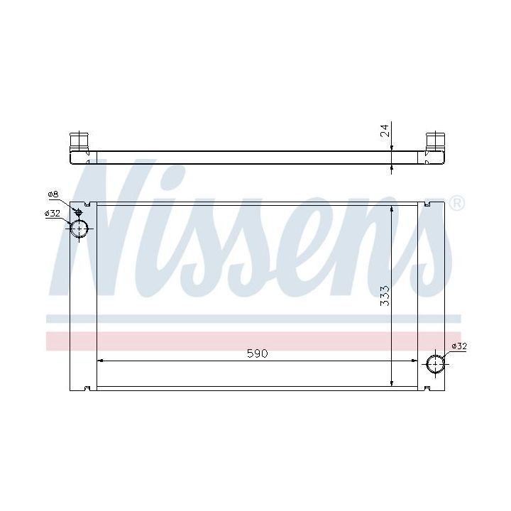 Radiatorius, variklio aušinimas NISSENS 69705